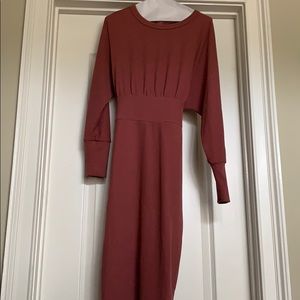 Fashion Nova mauve sweater dress
